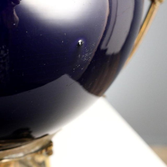 Vintage Porcelain and Bronze Centerpiece For Sale - Image 9 of 10