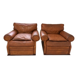 Late 20th Century Ralph Lauren Wentworth Armchair Pair For Sale