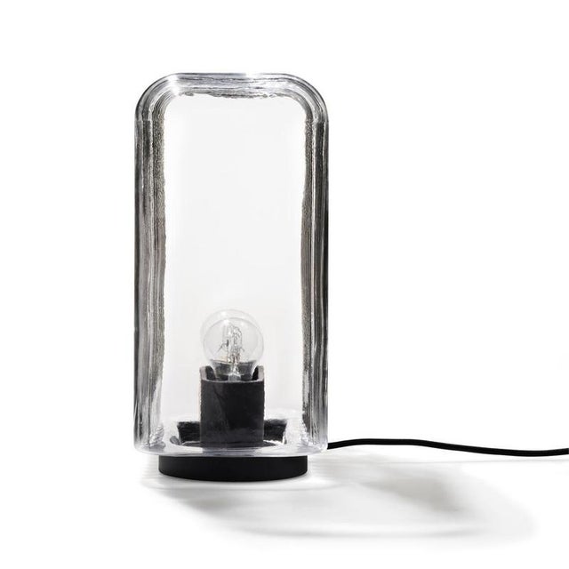 Lari Aluminum and Glass Table Lamp by Angelo Mangiarotti for Karakter For Sale - Image 4 of 6