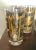 Great set of black and gold decorated highballs with stars and eagle design No marking of maker From a local estate...