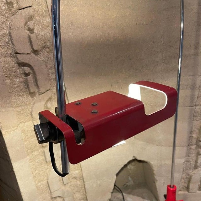 1969 Joe Colombo Red Spider Table Lamp Oluce Milan For Sale - Image 12 of 12