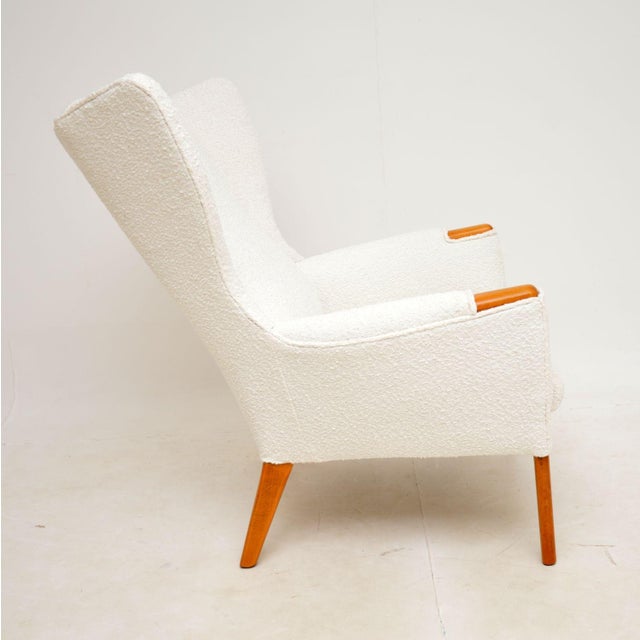 Mid-Century Modern Vintage Wing Back Armchair attributed to Parker Knoll, 1960s For Sale - Image 3 of 10