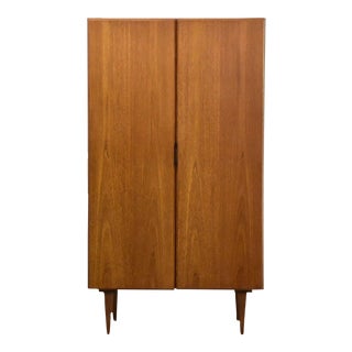 Teak Modern Armoire Dresser For Sale