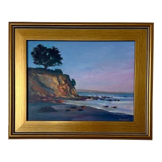 Original Seascape Oil Painting "Feeling the Moment " Santa Barbara For Sale