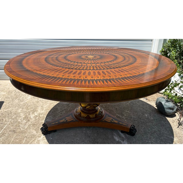 Late 20th Century Italian Handcrafted Center Hall / Dining Table For Sale - Image 12 of 12