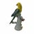 1970s Chinese Export Porcelain Parrots With Applied Fruit and Blossoms – A Pair For Sale - Image 11 of 15