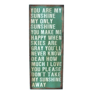 You Are My Sunshine Vintage Wood Sign For Sale