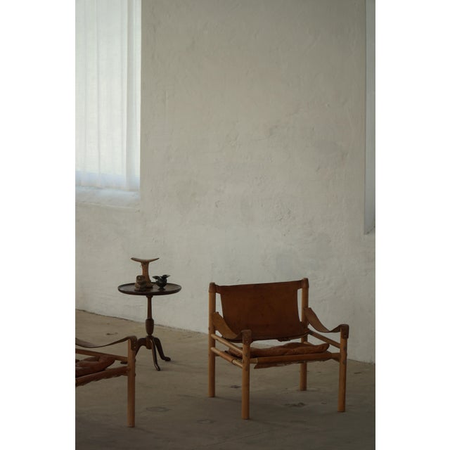 Brown Sirocco Lounge Chairs in Leather & Ash by Arne Norell for Aneby Mobler, 1960s, Set of 2 For Sale - Image 8 of 18