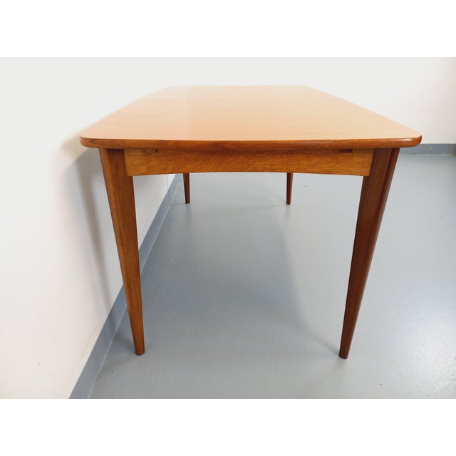 Scandinavian-Style Rectangular Dining Table in Teak with Extensions, 1950s-1960s For Sale - Image 16 of 18