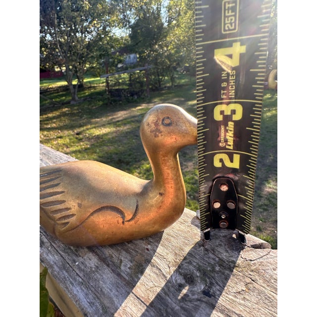 Vintage Solid Brass Swan Swan Cabin Lake Lodge Home Decor Chairish