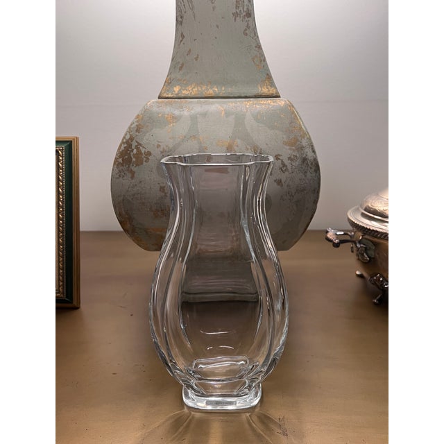 1980s 1980s Baccarat Fluted Vase For Sale - Image 5 of 5