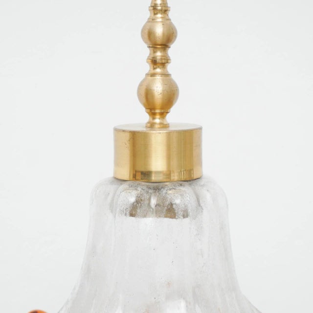 Mid-Century Modern Glass Pendant Lamp, 1960s For Sale - Image 6 of 14