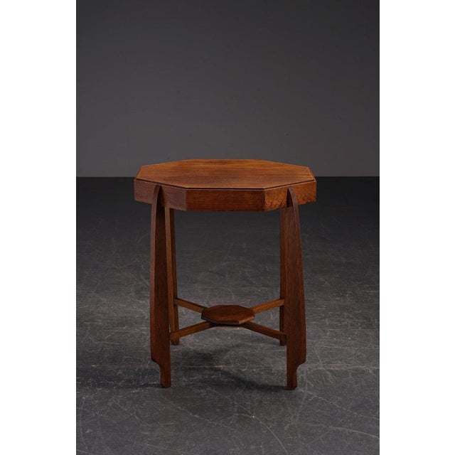 Amsterdamse School Side Table, 1930s For Sale - Image 3 of 13