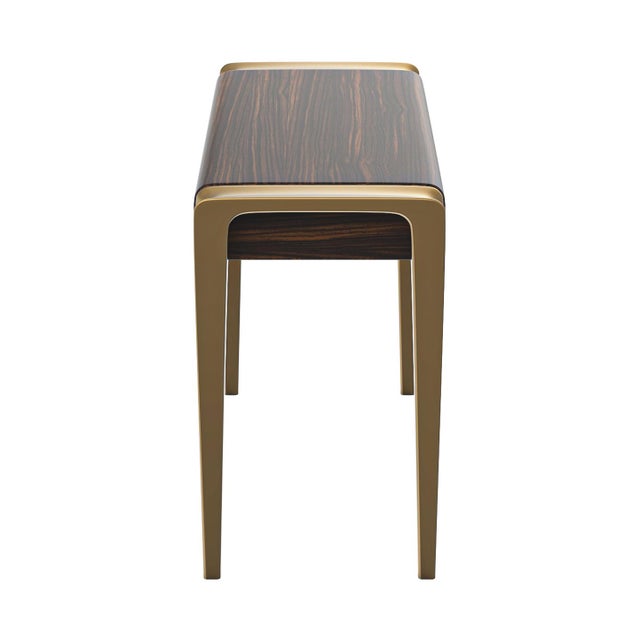 "Micra" Credenza & Console With Bronze For Sale - Image 4 of 6