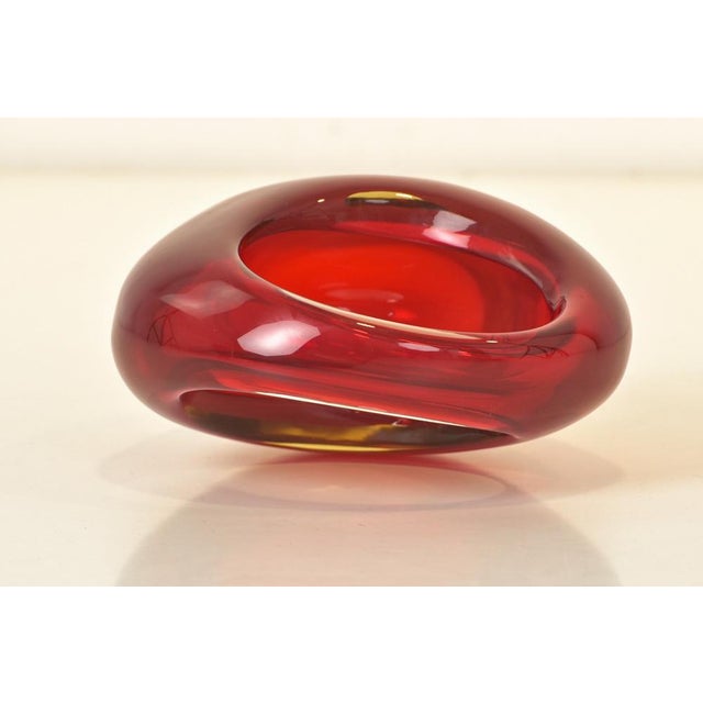 Sommerso Vase in Murano by Flavio Poli for Seguso, 1958 For Sale - Image 6 of 14