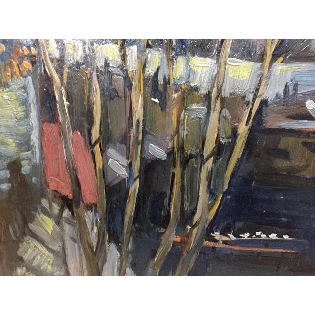Impressionist 1970s Oil Painting City Karelin Vyacheslav Dmitrievich For Sale - Image 3 of 8