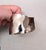 1970s Vintage 1977 Signed Napier Book Piece Rhodium Plated Wavy Cuff Bracelet For Sale - Image 5 of 11