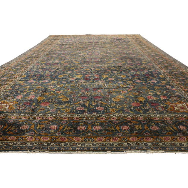 Late 19th Century Late 19th Century Indian Agra Rug, 09'09 X 19'08 For Sale - Image 5 of 10
