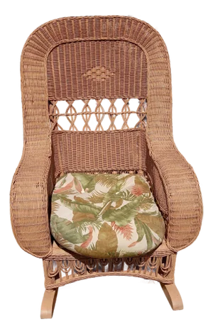 Vintage Drexel Heritage Wicker Rocking Chair