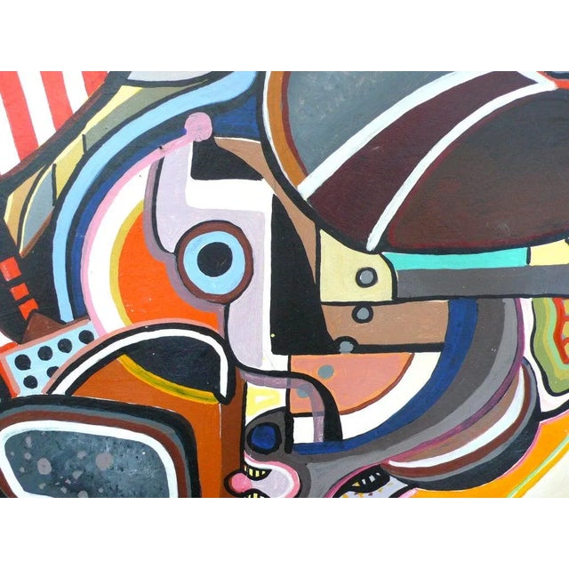 1960s Psychedelic Pop Art Painting For Sale - Image 5 of 7