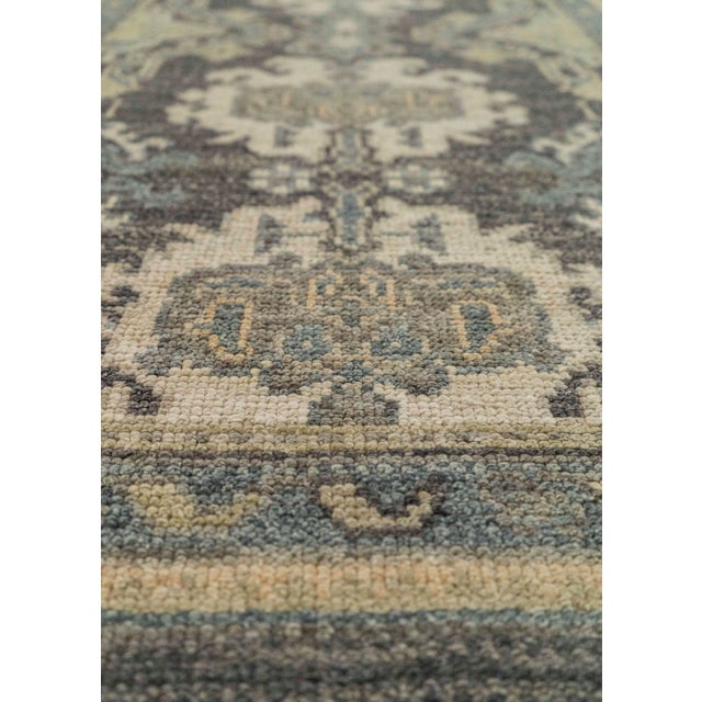 Turkish Turkish Oushak Rug 2'9" x 8'7" #20229 For Sale - Image 3 of 8
