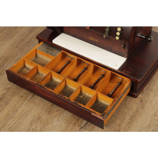 Vintage National Hand-Crank Cash Register For Sale - Image 11 of 11