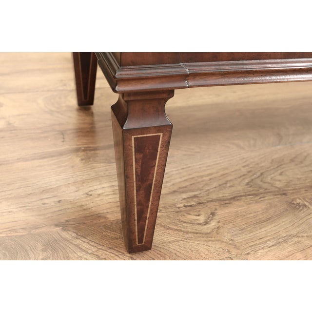 Flame Mahogany Regency Style Buffet, Federal-Style Side Cabinet With Four Doors by Jonathan Charles 494842-Mah For Sale - Image 15 of 17