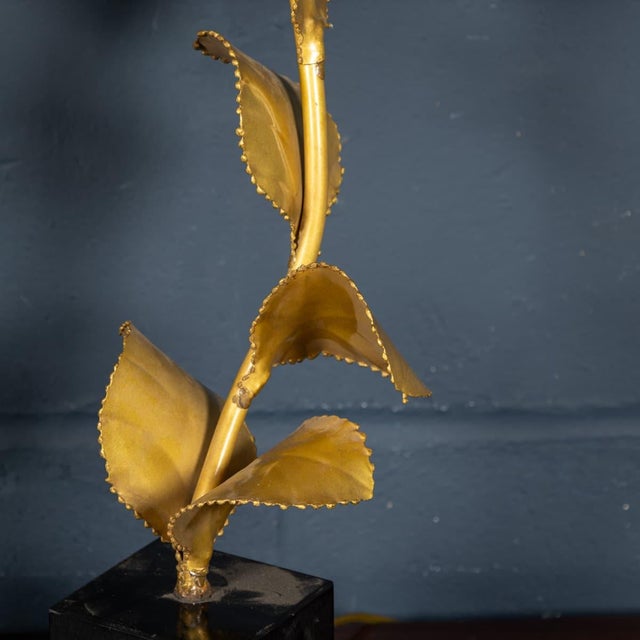 Vintage 20th Century French Floral Table Lamps from Maison Jansen, 1970s, Set of 2 For Sale - Image 10 of 18