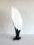 Rougier Extra Large Black and White Acrylic Table Lamp For Sale In New York - Image 6 of 12