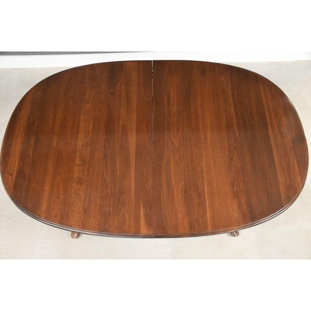 Mid 20th Century Solid Cherry Dining Table by Ethan Allen For Sale - Image 11 of 13