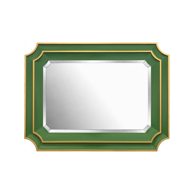 Plastic Ethan Scalloped Mirror Green For Sale - Image 7 of 11