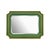 Plastic Ethan Scalloped Mirror Green For Sale - Image 7 of 11