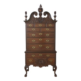 Kittinger 1866-100 Centennial Mahogany Brady Garvan Highboy For Sale