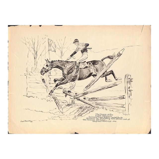 The Charge of the Light Brigade Maryland Hunt Cup 1930 Reproduction For Sale