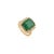Art Deco 7.22Ct Zambian Emerald Halo Diamond Bridal Cocktail Ring Size 5.5 in 18k Solid Gold For Sale - Image 3 of 17