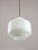 Mid-Century Modern Mid-Century Italian Opaline and Brass Pendant Lamp For Sale - Image 3 of 14