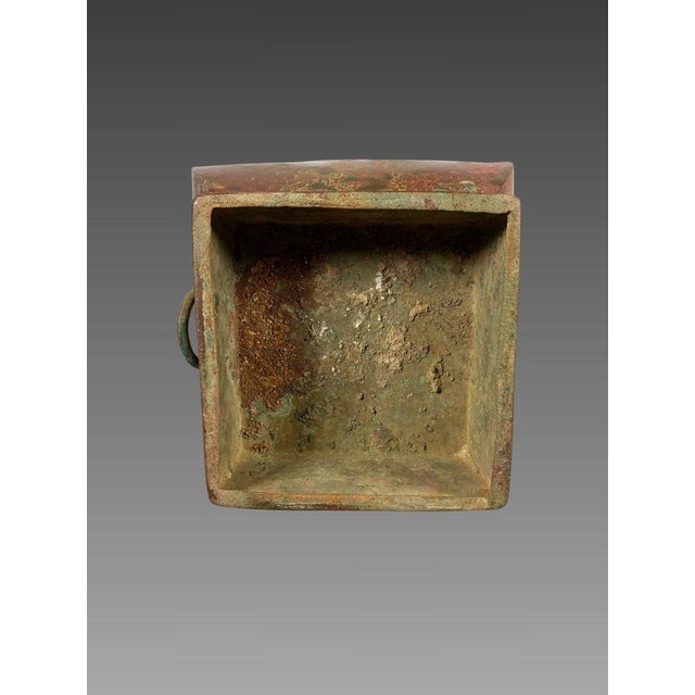 Terra Cotta Polychrome terracotta vase, HU dynasty, earlier HAN dynasty (206 BC-220 AD), antique China For Sale - Image 8 of 9