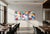 Abstract 2026, Colorful Ball of Wool Modern Bauhaus Painting - Set of 3 For Sale - Image 3 of 11