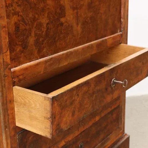 Brown 19th Century Secretary in Walnut, France For Sale - Image 8 of 13