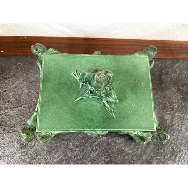 Early 20th Century Atlantic Terracotta Company Arts and Crafts Pottery Lidded Box Gnomes Grotesque For Sale - Image 15 of 18