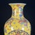 Paint Monumental Vintage Chinese Yellow Ground Famille Rose "Dragon & Phoenix" Vase For Sale - Image 7 of 10