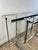 Silver Double Console Table in Chromed Metal and Glass, 2000s For Sale - Image 8 of 13