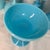 Portieux Vallerysthal Vintage French Turquoise Blue Opaline Glass Champagne Coupes or Sherbet Glasses, by Portieux Vallerysthal Set of 10 For Sale - Image 4 of 9