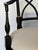 Set of Ten Regency-Style Ebonized Dining Chairs With Linen Seats For Sale - Image 13 of 16