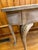 Light Gray Vintage Carved Distressed Console Table With Ball-Claw-Feet For Sale - Image 8 of 12