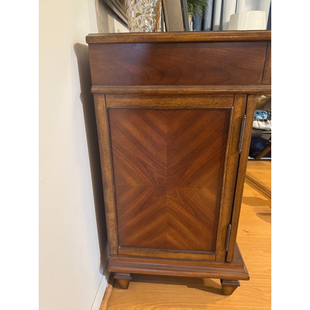 Artistica Solid Wood Sideboard Credenza With Sliding Doors & Hidden Drawers – Designer Piece For Sale In Miami - Image 6 of 8