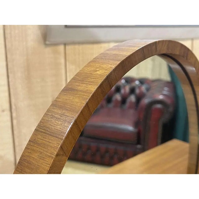 1970s Dressing Table With 2 Round Mirrors For Sale In Los Angeles - Image 6 of 13