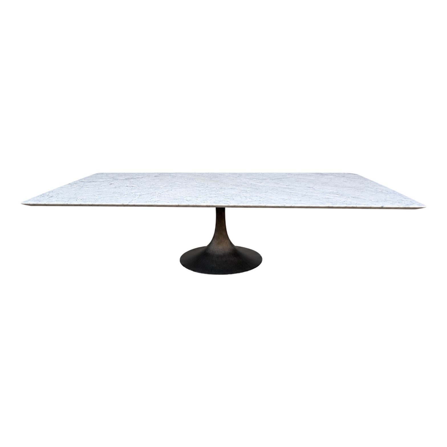 Rh Aero Stone Rectangular Dining Table – 120