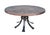 Striking round coffee table in a bold Brutalist / Spanish Revival style, made in Europe around the 1970s. The sculptural...