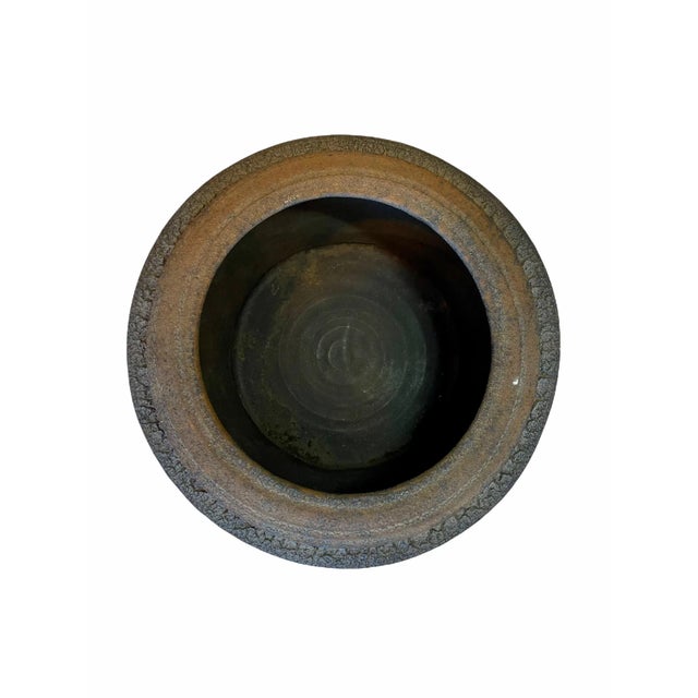 Mid 20th Century Vintage Artisan Mid-Century Ceramic Pottery Pot For Sale - Image 5 of 13